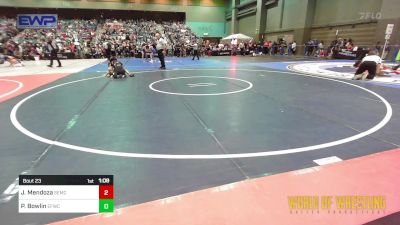 108 lbs Round Of 64 - Javier Mendoza, Salem Elite Mat Club vs Peyton Bowlin, Elite Force Wrestling Club