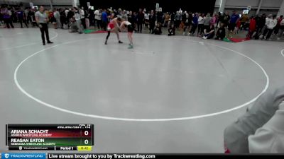 125 lbs Quarterfinal - Ariana Schacht, Askren Wrestling Academy vs Reagan Eaton, Nebraska Wrestling Academy