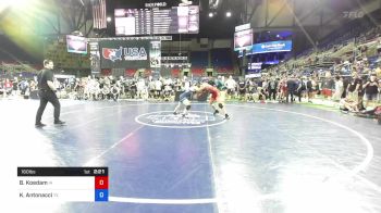 160 lbs Cons 64 #2 - Bo Koedam, Iowa vs Kaiden Antonacci, Texas