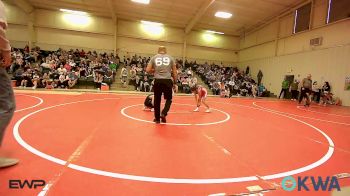 54-62 lbs Rr Rnd 1 - Hadlee Wilson, Fort Gibson Youth Wrestling vs Paisley Edgington, Brushy Wrestling Club