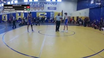 132 lbs Cons. Round 2 - Liam Weber, Jesuit vs Matheus Silva, Osceola (Kissimmee)