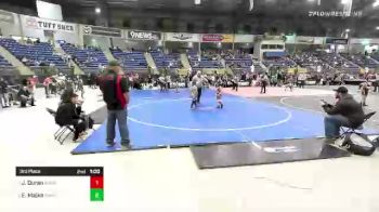 52 lbs 3rd Place - Jaxyn Duran, Mayhem vs Eliace Majka, Chaparral Wrestling Club