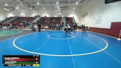 215 lbs Cons. Round 6 - Juan Rocha, Cheyenne East vs Blake Windley, Cheyenne East