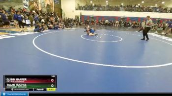 145 lbs Cons. Round 5 - Talan Hughes, East Valley (Spokane) vs Quinn Haarer, Gallatin (Bozeman)