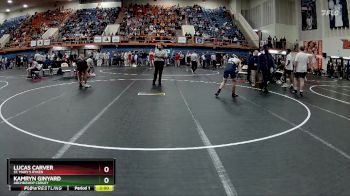 126 lbs Quarterfinal - Kamryn Ginyard, Archbishop Curley vs Lucas Carver, St. Mary`s Ryken