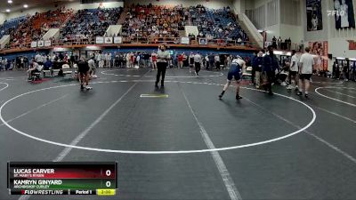 126 lbs Quarterfinal - Kamryn Ginyard, Archbishop Curley vs Lucas Carver, St. Mary`s Ryken