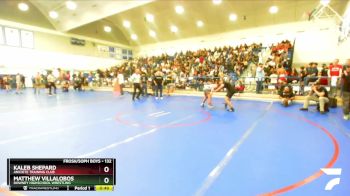 132 lbs Cons. Round 3 - Kaleb Shepard, Aniciete Training Club vs Matthew Villalobos, Downey Highschool Wrestling