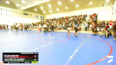 132 lbs Cons. Round 3 - Kaleb Shepard, Aniciete Training Club vs Matthew Villalobos, Downey Highschool Wrestling