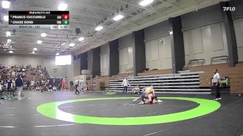 157 lbs Quarterfinal - Franco Cuccurelo, St. Andrews University vs Chase Bond, Truett McConnell University
