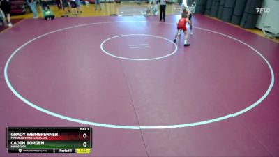 132 lbs Semifinal - Grady Weinbrenner, Pinnacle Wrestling Club vs Caden Borgen, Minnesota