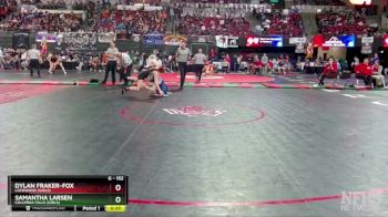 G - 152 lbs Cons. Round 3 - Samantha Larsen, Columbia Falls (Girls) vs Dylan Fraker-Fox, Lockwood (Girls)