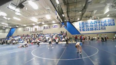 88 lbs Cons. Round 2 - Baylor Leishman, Ridgeline Riverhawks vs Luke Williams, Team Prestige Wrestling