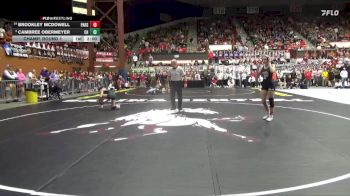 110 lbs Champ. Round 1 - Cambree Obermeyer, Chapman HS vs Brookley Mcdowell, Paola Hs