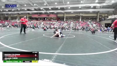 84 lbs Cons. Round 1 - Mason Coleman, Team Haysville vs Grainn Cheek, WWC