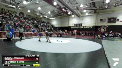 155 lbs Cons. Round 3 - Noemi Felix Chavez, Heritage vs Sydney Lostaunau, Bishop Amat