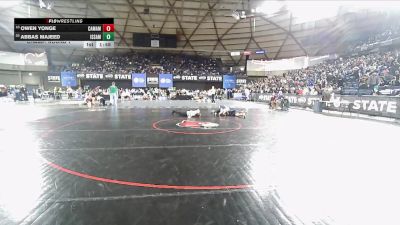 Boys 4A 126 lbs Champ. Round 1 - Abbas Majeed, Issaquah vs Owen Yonge, Camas