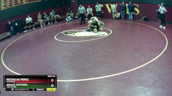 174 lbs Cons. Round 4 - Nicholas Perez, Hughson vs Brock Kitchen, The Empire