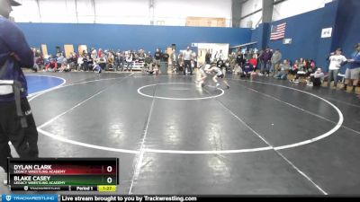 80 lbs Cons. Round 3 - Dylan Clark, Legacy Wrestling Academy vs Blake Casey, Legacy Wrestling Academy