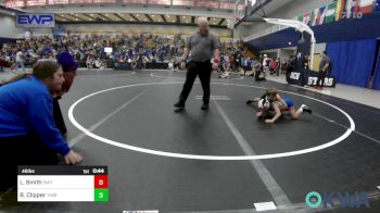 46 lbs Consi Of 8 #1 - Logan Smith, Smith Wrestling Academy vs Brantley Clipper, Timberwolves