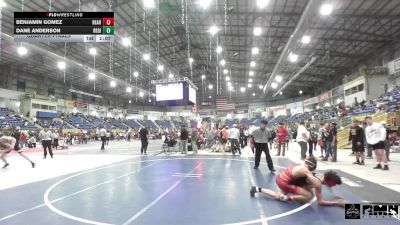 120 lbs Quarterfinal - Benjamin Gomez, Bear Cave WC vs Dane Anderson, Regis Jesuit Wrestling
