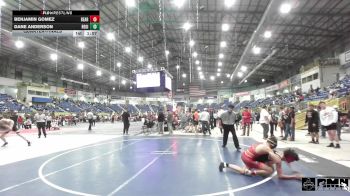 120 lbs Quarterfinal - Benjamin Gomez, Bear Cave WC vs Dane Anderson, Regis Jesuit Wrestling