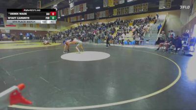 113 lbs 5th Place Match - Wyatt Carnrite, Poway vs Derek Wade, Sahuarita