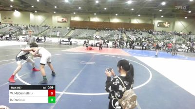 102 lbs 3rd Place - William McConnell, Elk Grove Wr Acd vs Keenan Paz, Gold Rush Wrestling