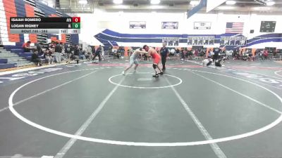 285 lbs Cons. Round 3 - Logan Rigney, Alta Loma vs Isaiah Romero, Ayala