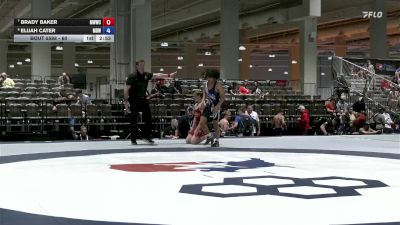 60 lbs 7th Place Match - Brady Baker, Michigan West Wrestling Club vs Elijah Cater, Mat Demon WC