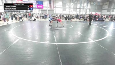 U17 Women - 57 lbs Cons. Round 8 - Marie Sharp, NJ vs Me'kala James, CA