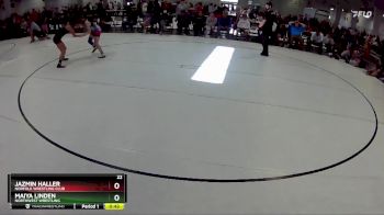 113 lbs Cons. Round 2 - Maiya Linden, Northwest Wrestling vs Jazmin Haller, Norfolk Wrestling Club