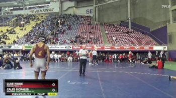 133 lbs Semis (4 Team) - Luke Rioux, Indiana Tech vs Caleb Morales, Montana State-Northern