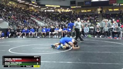 157 lbs Quarterfinal - Miguel Mendoza, Bettendorf vs Isaac Vollmecke, Waukee Northwest