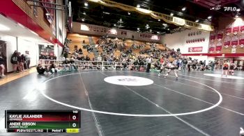 140 lbs Semifinal - Kaylie Julander, Kemmerer vs Andie Gibson, Lander Valley