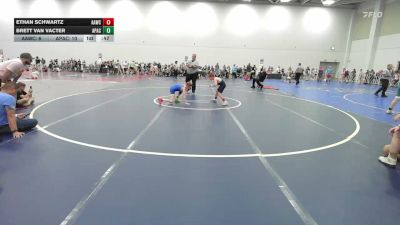70 lbs Rr Rnd 2 - Ethan Schwartz, All American Wrestling Club Blue - EL vs Brett Van Vacter, Apache - EL