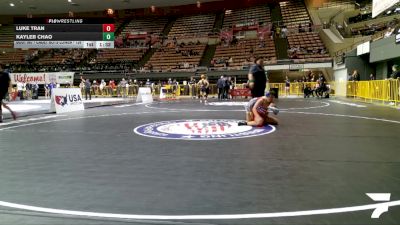 Cadet Boys Lower - 126 lbs Quarters - Luke Tran vs Kayleb Chao