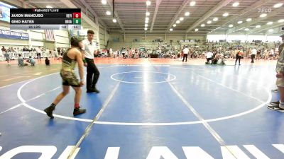 85 lbs Rr Rnd 1 - Jaxon Mancuso, Revival Orange vs Gino Hayes, Broad Axe White