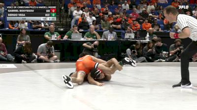 141 lbs Round 1 (16 Team) - Gabriel Bouyssou, Cornell vs Sergio Vega, Oklahoma State