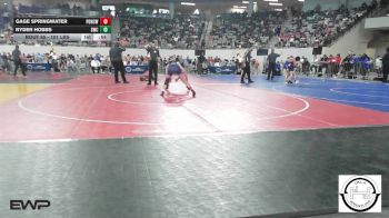 101 lbs Consi Of 16 #2 - Gage Springwater, Ponca City Wrestling vs Ryder Hobbs, Salina Wrestling Club