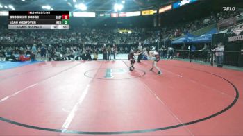 140 lbs Cons. Round 2 - Brooklyn Dodge, Soda Springs vs Leah Westover, West Side