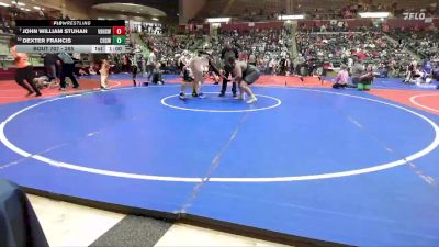 285 lbs Champ. Round 1 - John William Stuhan, Van Buren High School Wrestling vs Dexter Francis, Conway High School Wrestling