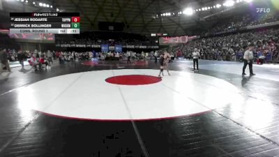 Boys 2A 120 lbs Cons. Round 1 - Jessiah Rodarte, Toppenish vs Derrick Bollinger, West Valley (Spokane)