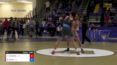 77 lbs Quarterfinal - Tyler Eischens, Tar Heel Wrestling Club vs Benjamin Smith, Maryland