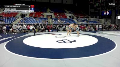 285 lbs Cons. Rd Of 64 - Cody Kills On Top, MT vs Grady Baker, IN