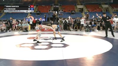 100 lbs Cons. Rd Of 16 - Reese Babcock, Illinois vs AJ Bechlem, Ohio