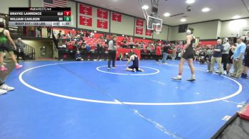 155 lbs Quarterfinal - Drayke Lawrence, Broken Arrow Jh vs William Carlson, Bartlesville