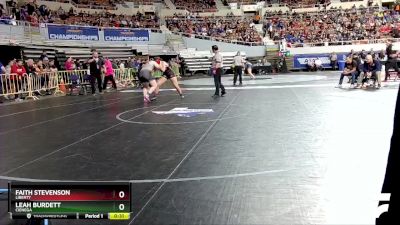 D1-185 lbs Cons. Round 3 - Leah Burdett, Cienega vs Faith Stevenson, Liberty