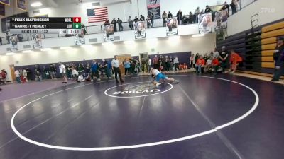 132 lbs Cons. Semi - Garrett Henley, Lovell Middle School vs Felix Matthiesen, Worland Middle School