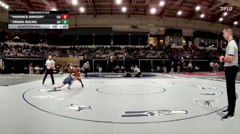 100 lbs Quarterfinal - Pashince Gregory, Glen Burnie vs Oriana Boling, La Plata