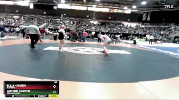 165 lbs Champ. Round 1 - Adyson Harper, Crook County vs Ellli Hansen, Madison